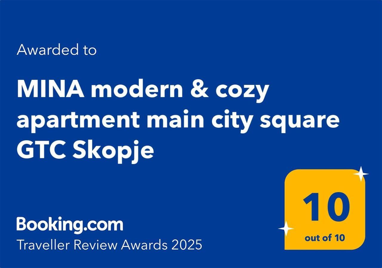Mina Modern & Cozy Apartment Main City Square Gtc Skopje Exteriör bild